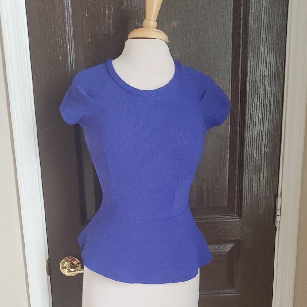 Bebe Purple  Women's Peplum Top